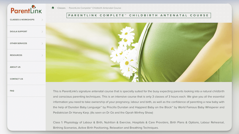 ParentLink - ParentLink Complete™ Childbirth Antenatal Course