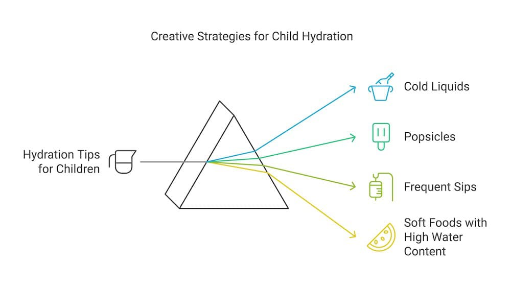 Creative Strategies for Child Hydration diagram