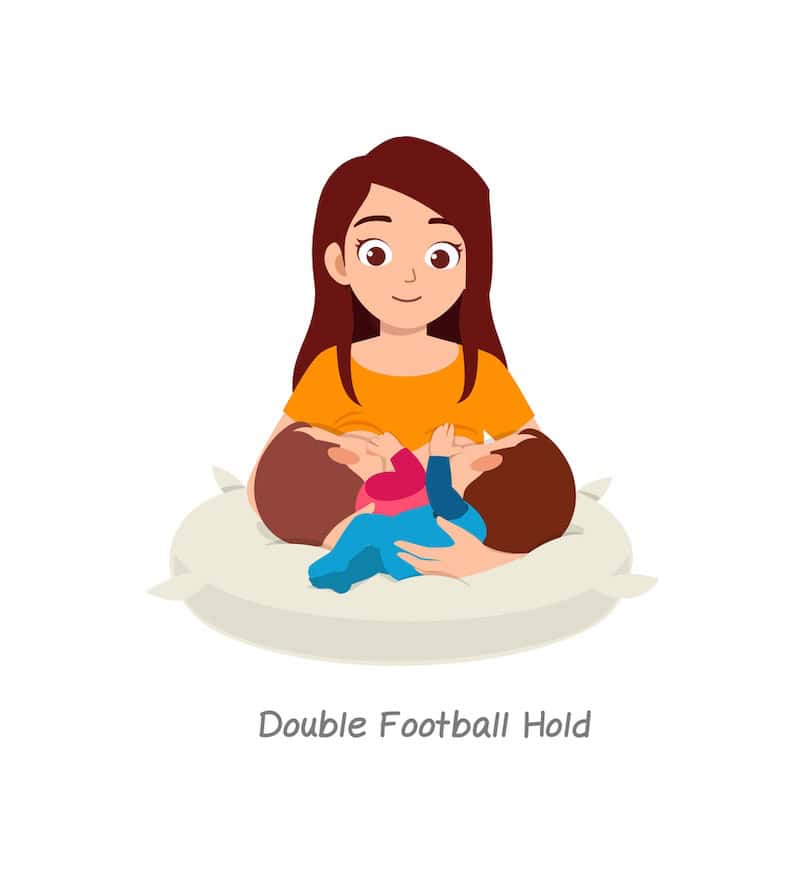 Double Football Hold Position