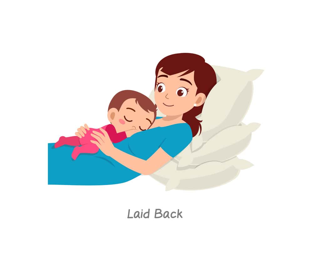 Laid Back breastfeeding position