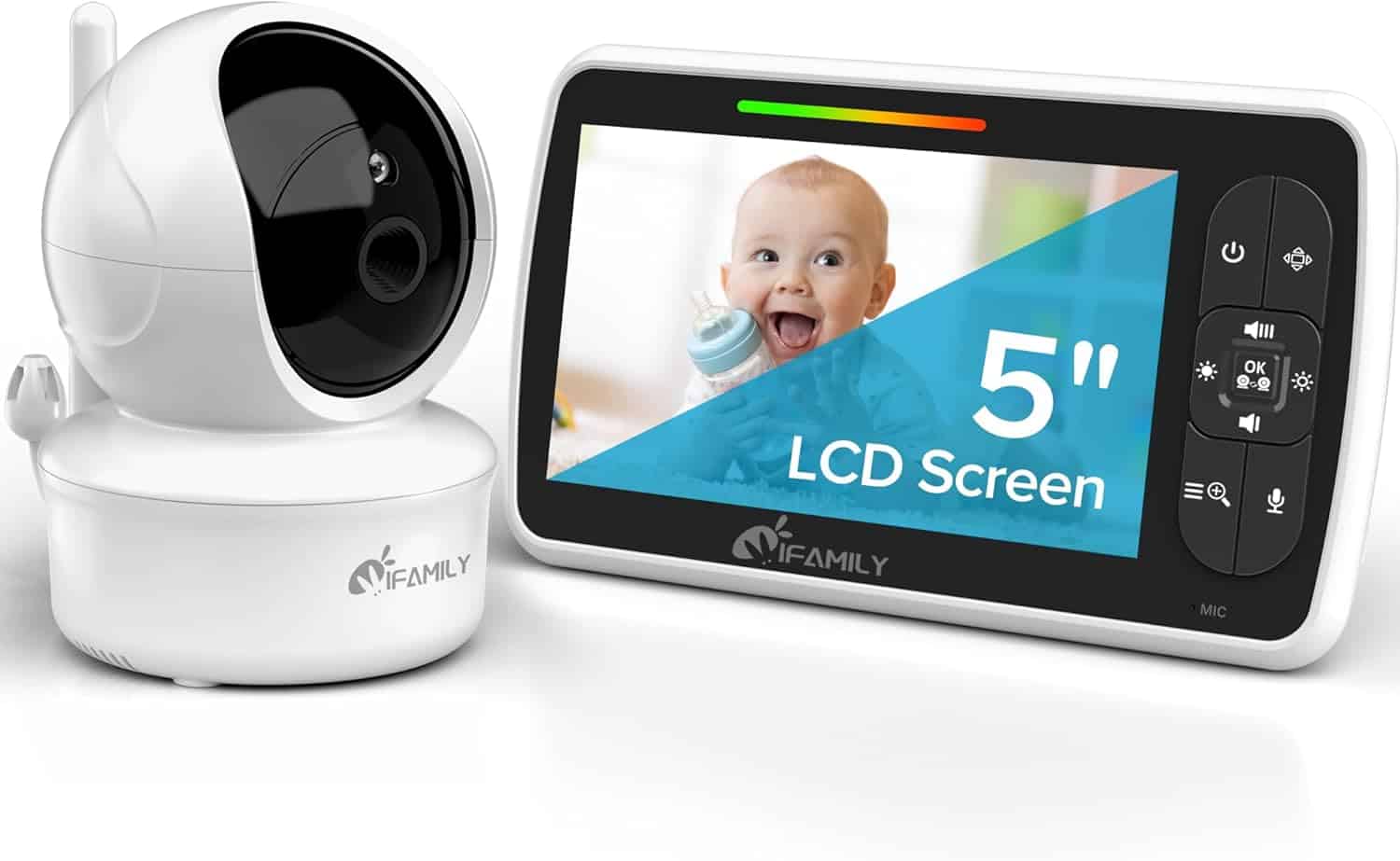 PASUIDU Baby Monitor with Split Screen