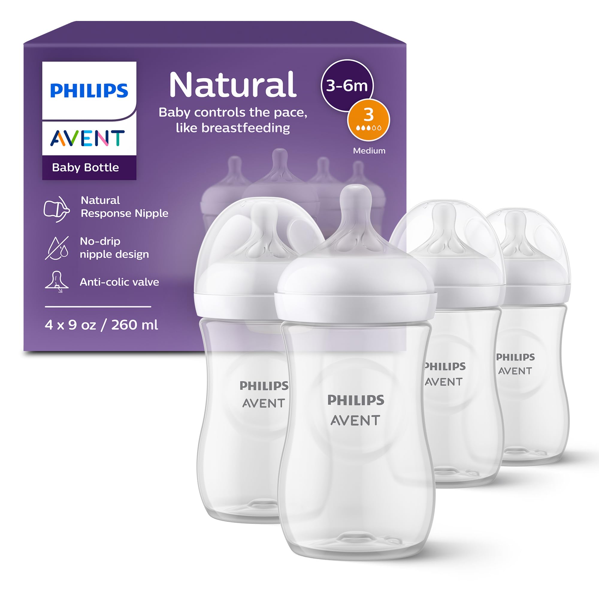Philips Avent Natural Baby Bottle with Natural Response