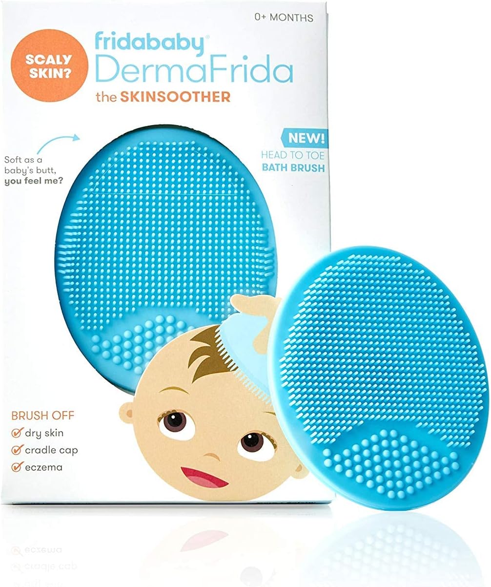 FridaBaby SkinSoother Essential Bath Silicone Brush for Cradle Cap and Eczema
