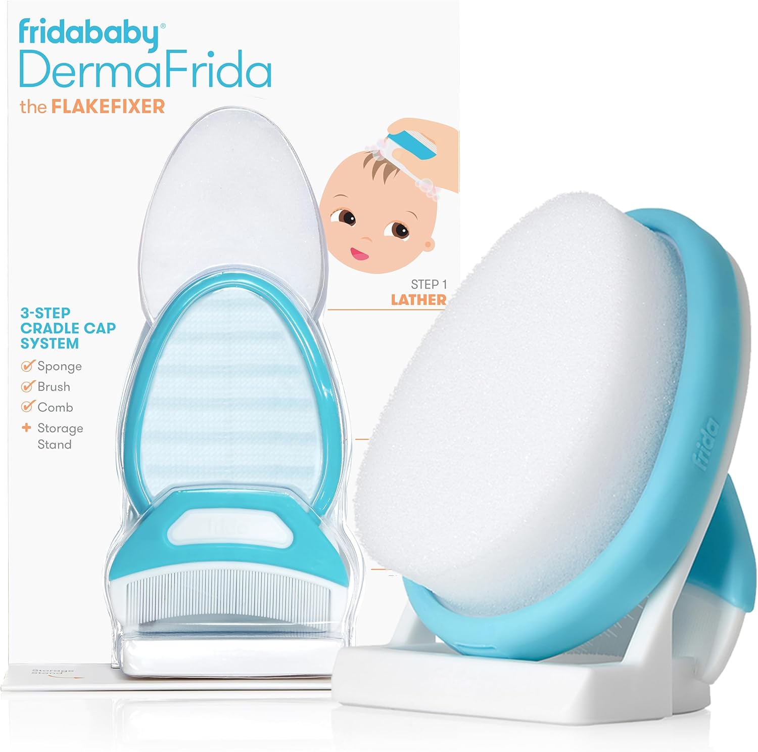 The 3-Step Cradle Cap System by Fridababy | DermaFrida the FlakeFixer