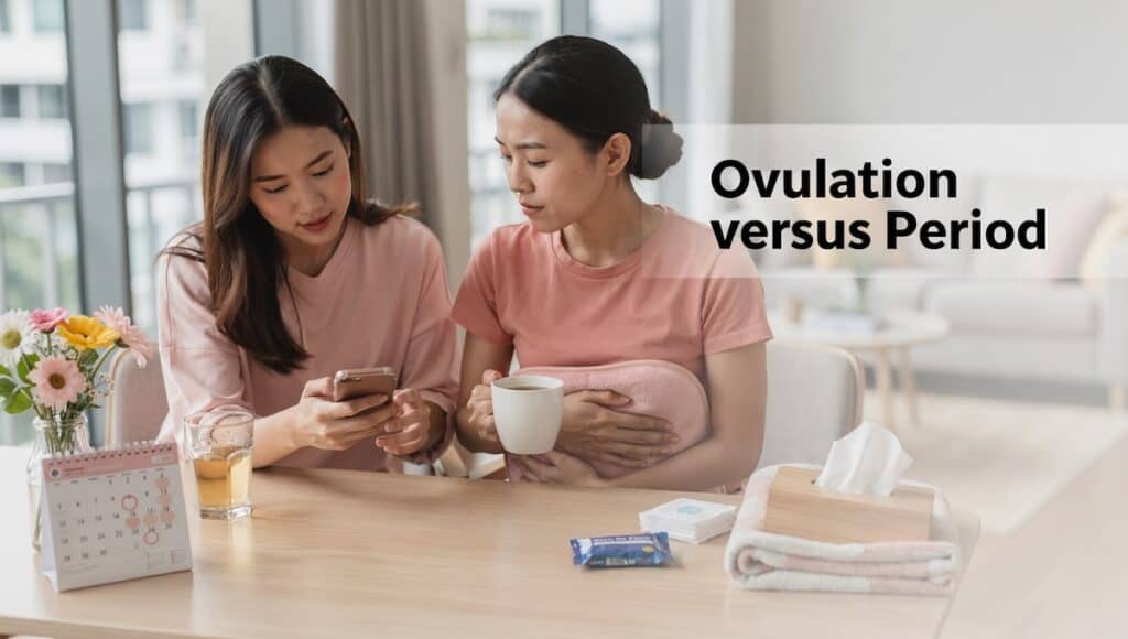 Ovulation versus Period