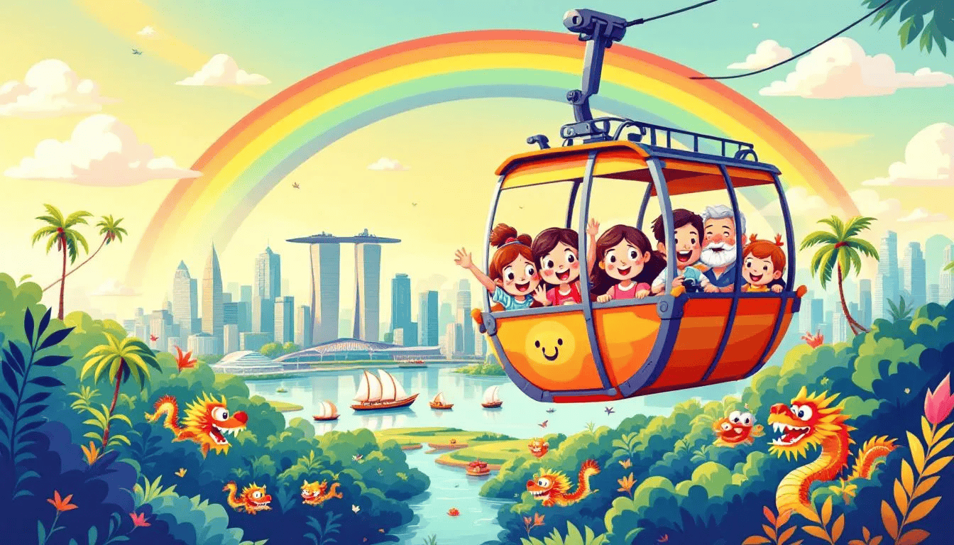 Take a ride on the Singapore Cable Car with scenic views.