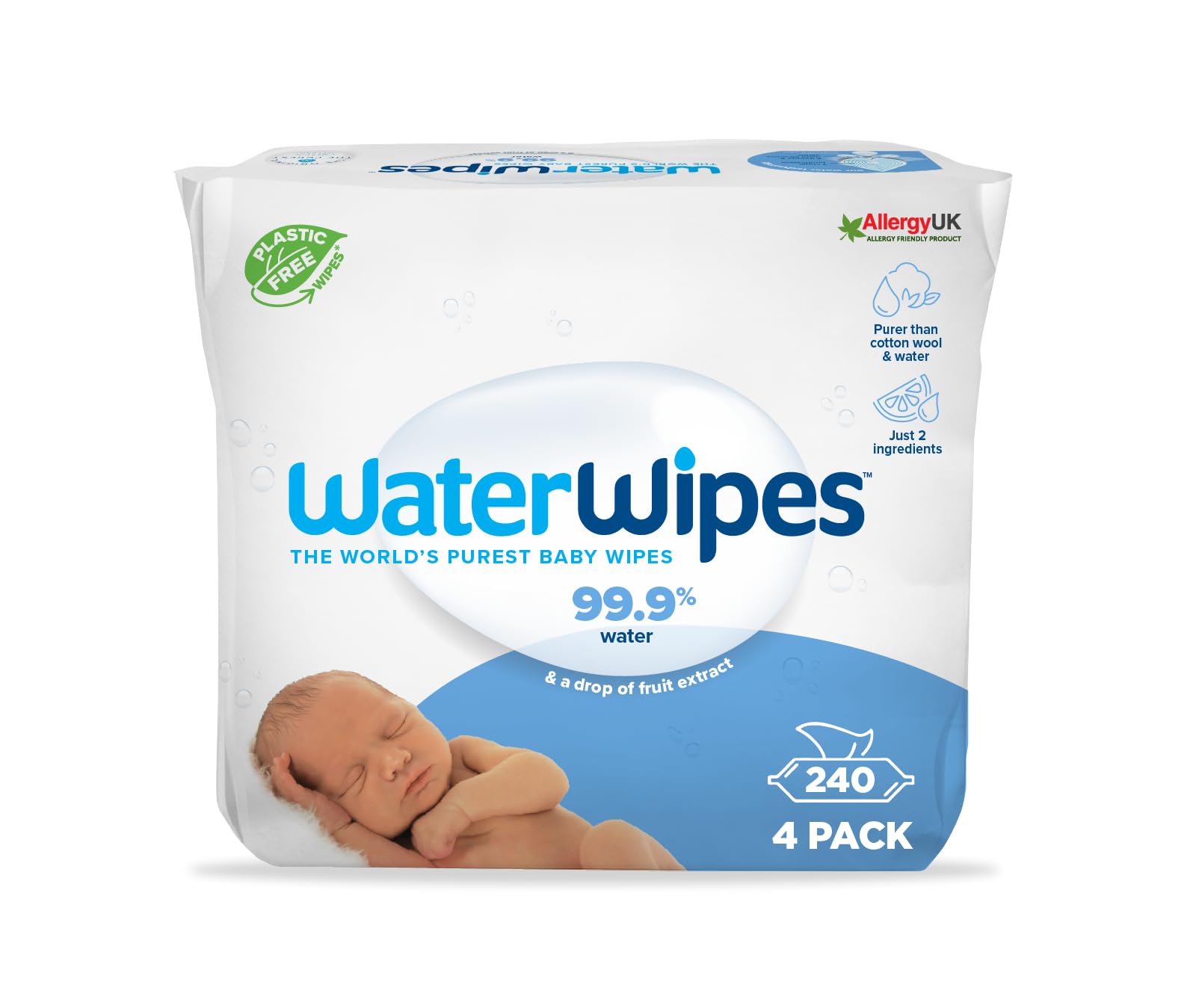 WaterWipes Newborn Wipes (240)