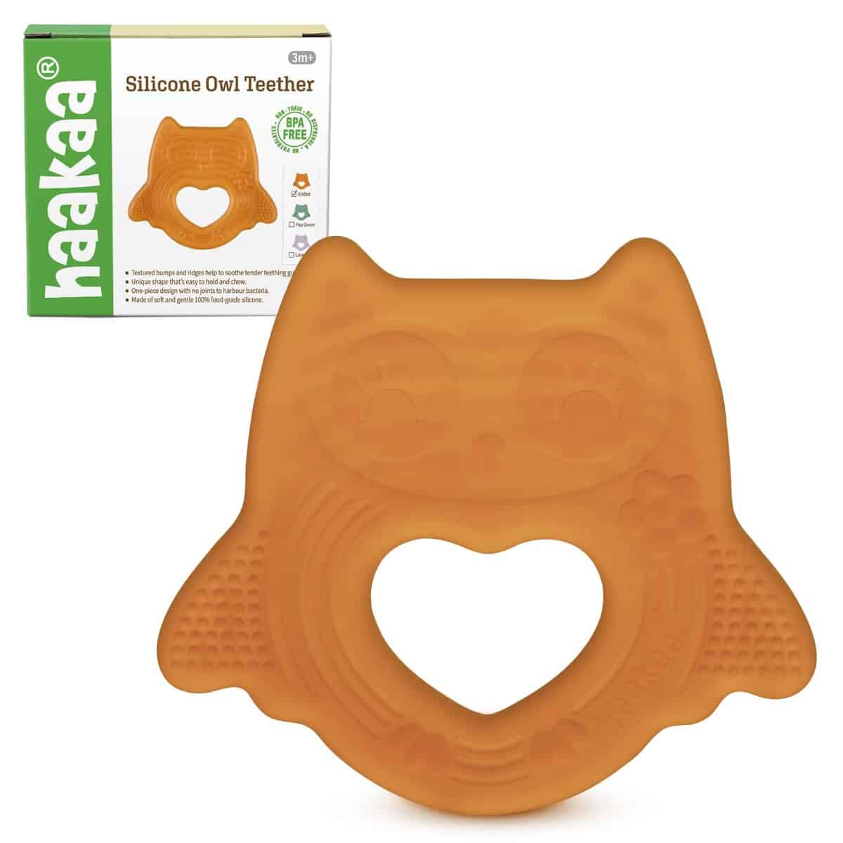 haakaa Natural Rubber Owl Teether