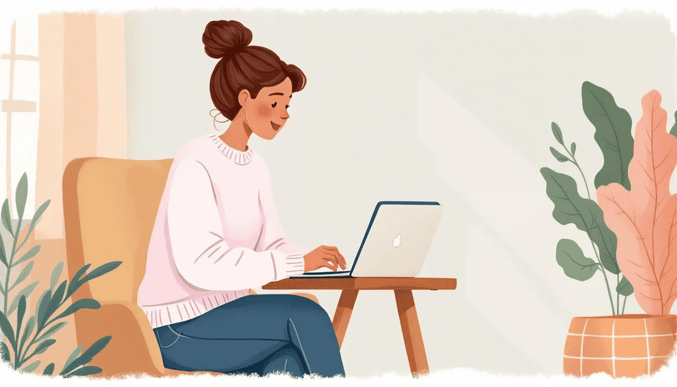 A mother searching for parenting workshops online.