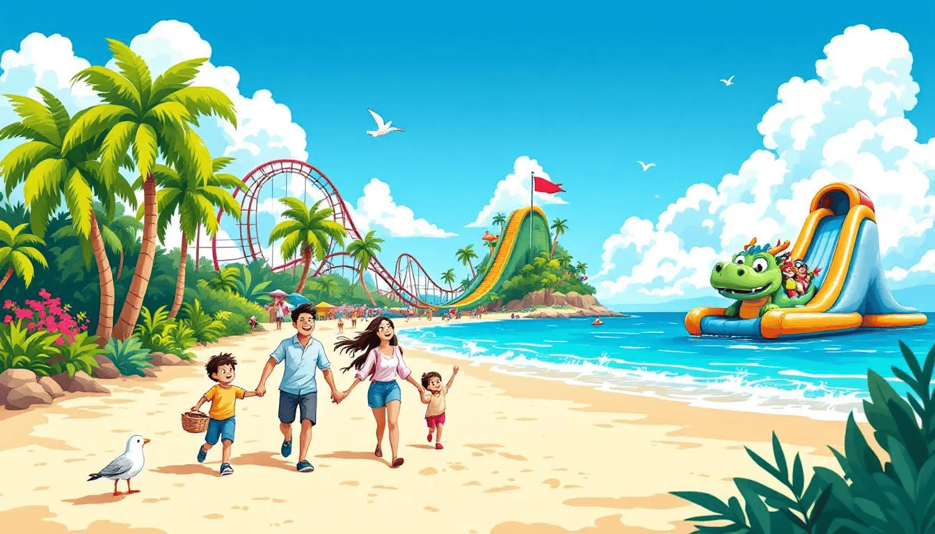 Explore Sentosa Island, a fun destination for families.