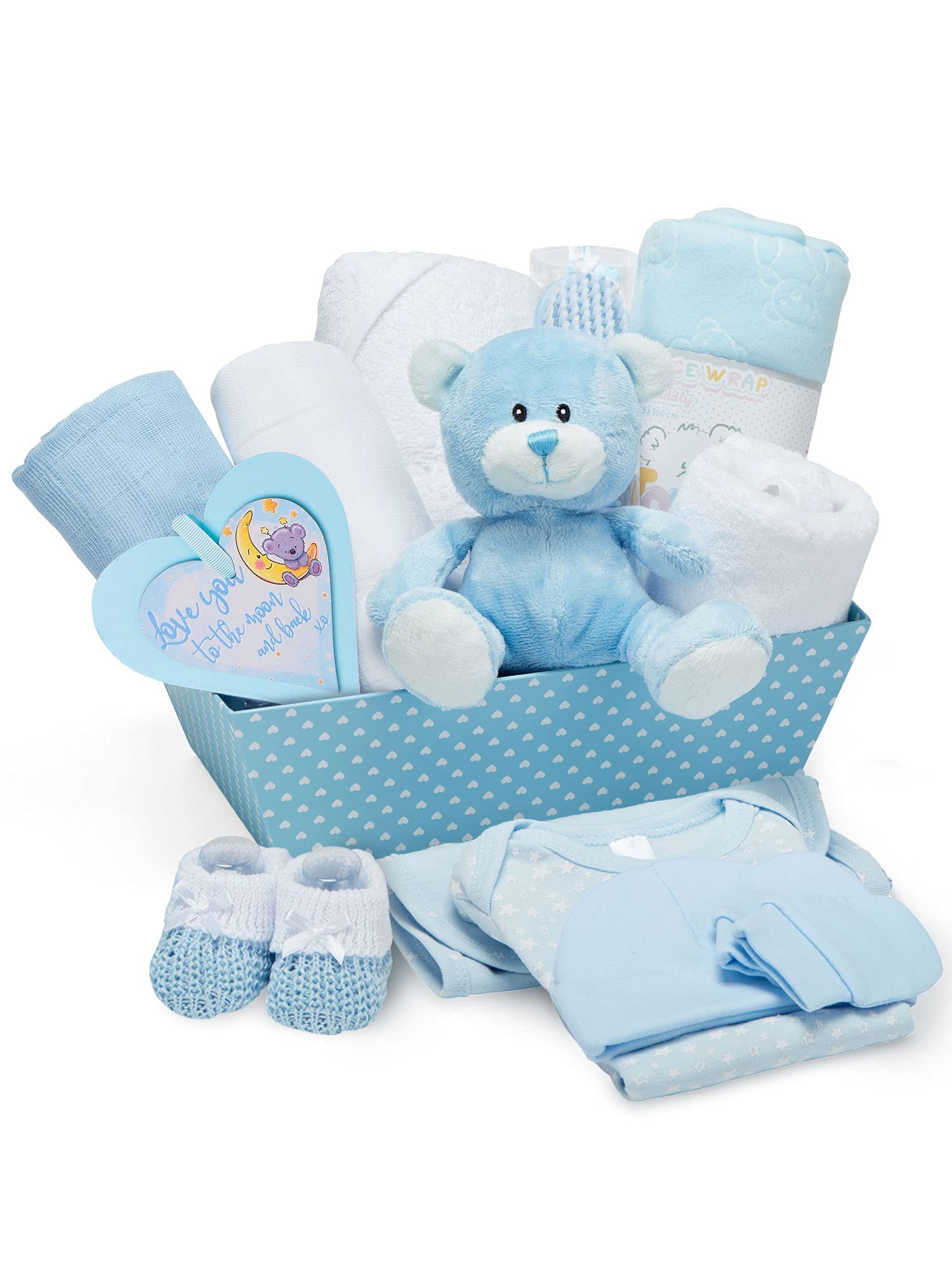 Newborn Baby Boy Keepsake Box - Blue