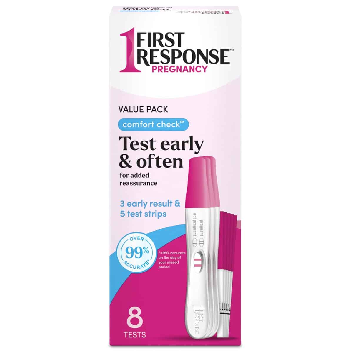 FIRST RESPONSE Comfort Check Pregnancy Test (8 Count)