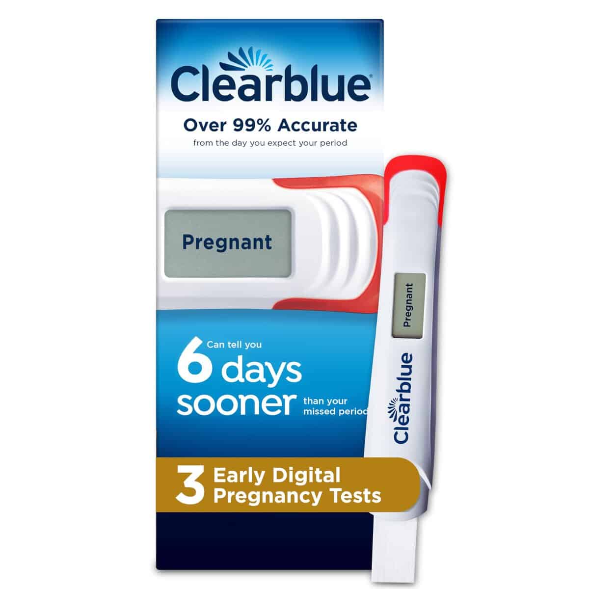 Clearblue Early Digital Pregnancy Test, 3 Ct