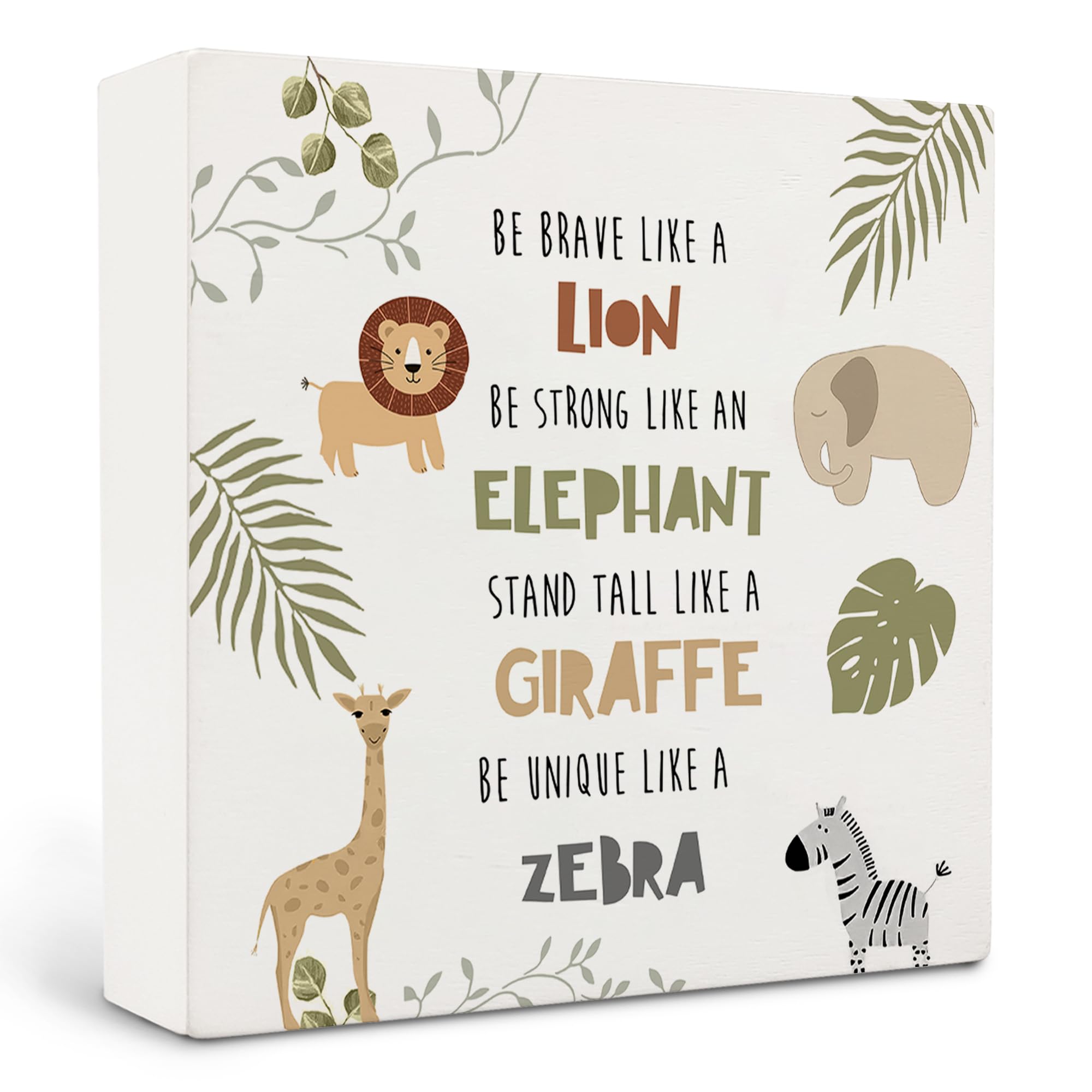 Woodland Nursery Wood Box Sign