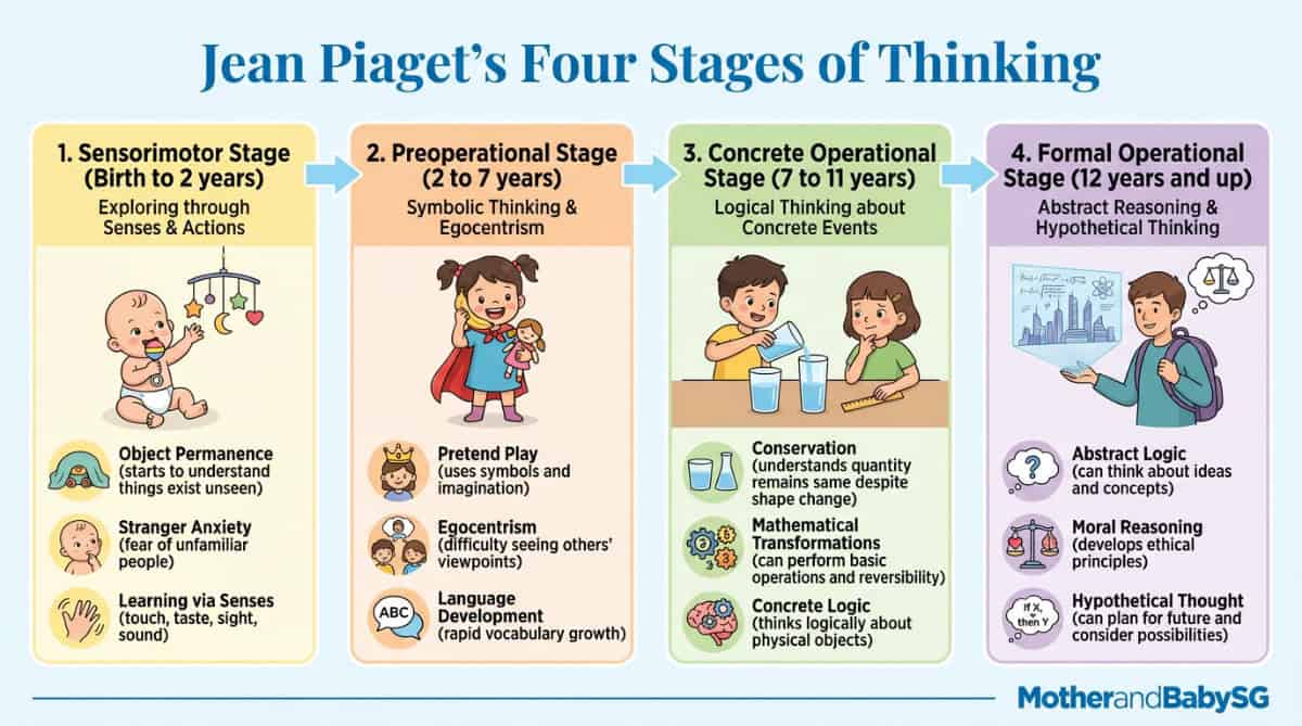 Jean Piaget's 4 Stages of Cognitive Development