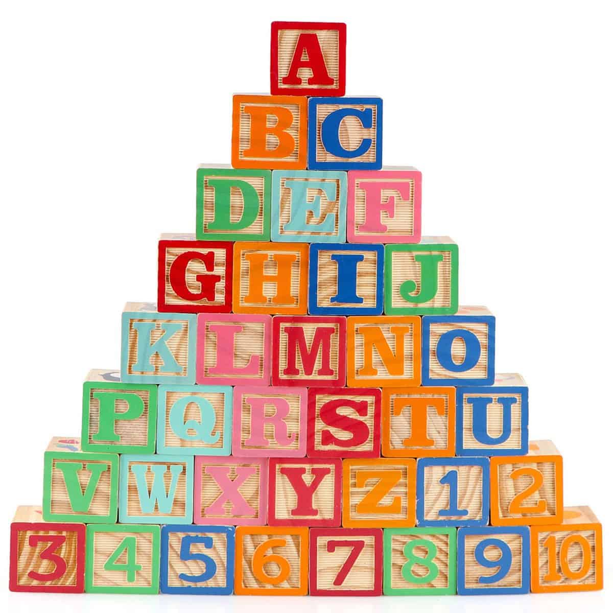 Wooden ABC Building Blocks (36 pcs)