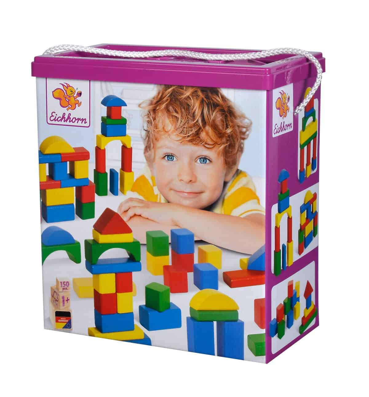 Eichhorn 150 Wooden Building Blocks