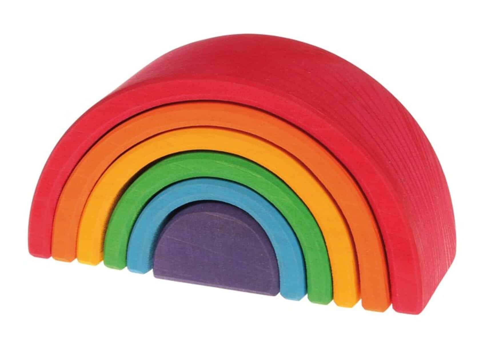 Grimm's 6-Piece Rainbow Stacker