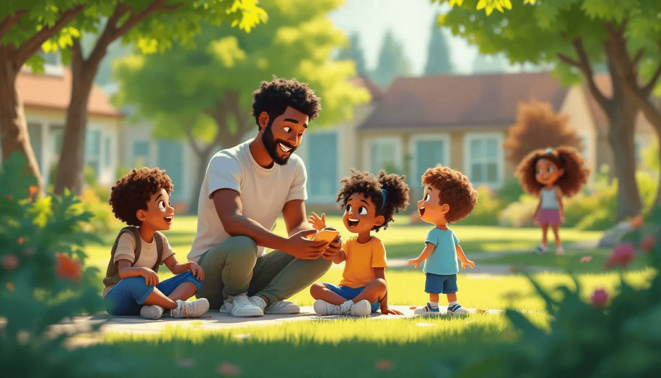 Parents engaging in playful activities with their children to enhance parenting skills.